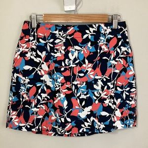 Lady Hagen golf skirt, size 6, blue pink white floral, shorts underneath